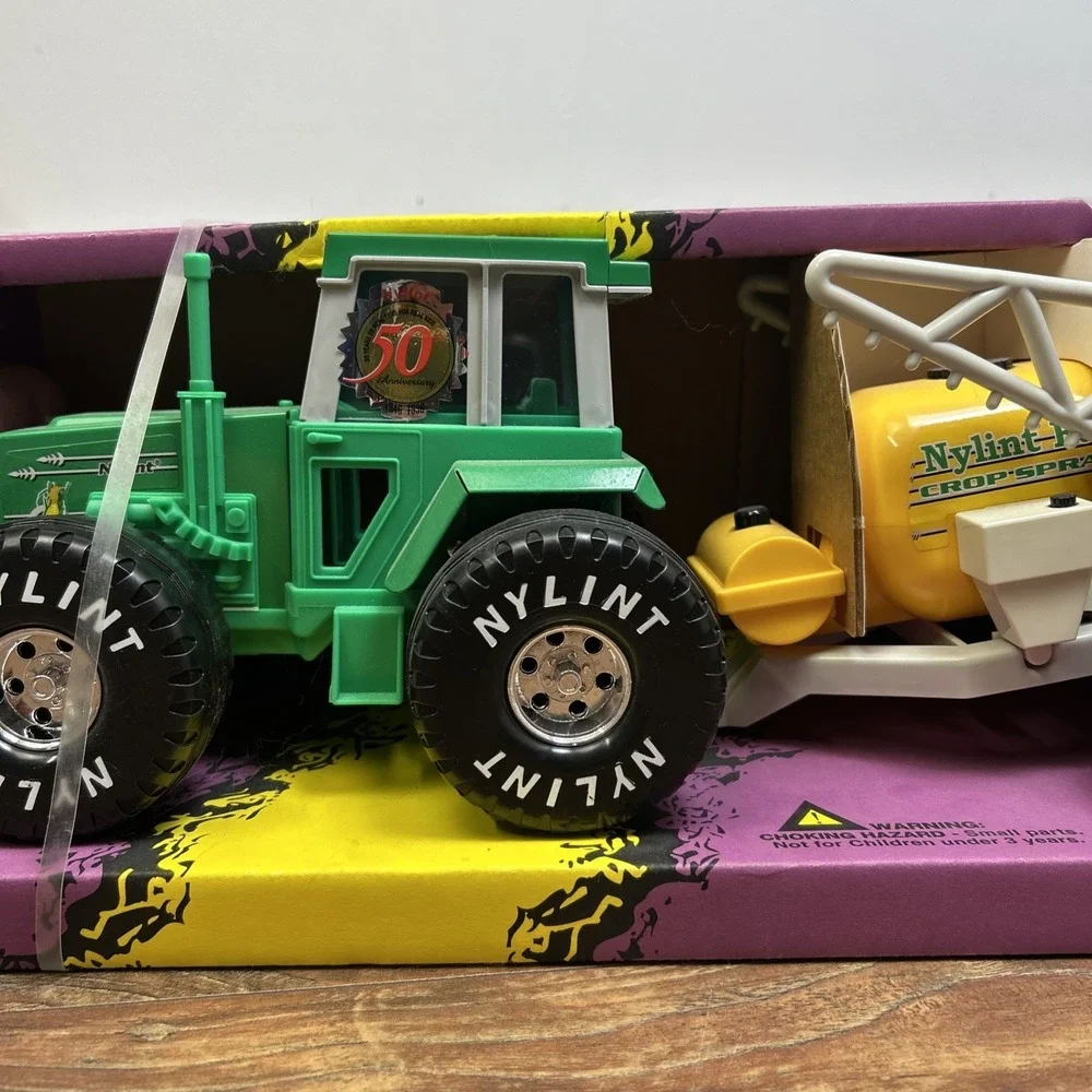 Vintage Nylint Farm Set Tractor Crop Sprayer Farmer Pig 1996 #1732 Original Box